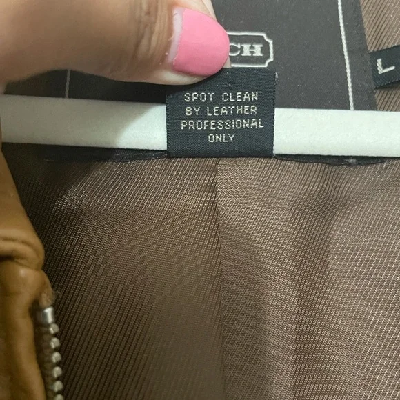 Coach Leatherware Brown Leather Jacket Large - Picture 7 of 7